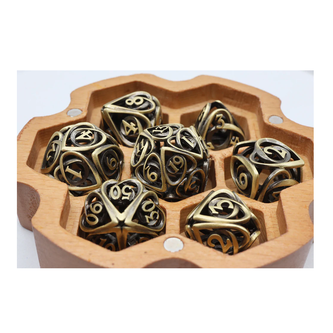 Rollespilsterninger Metal Hollow Hearts Antique Bronze