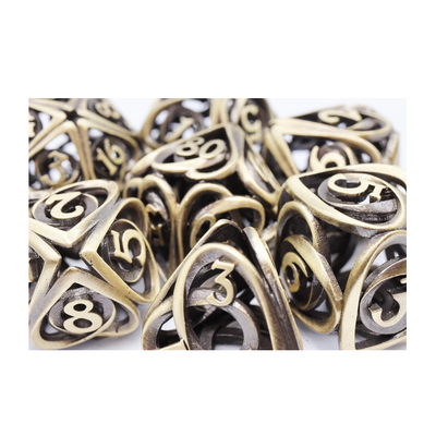 Rollespilsterninger Metal Hollow Hearts Antique Bronze