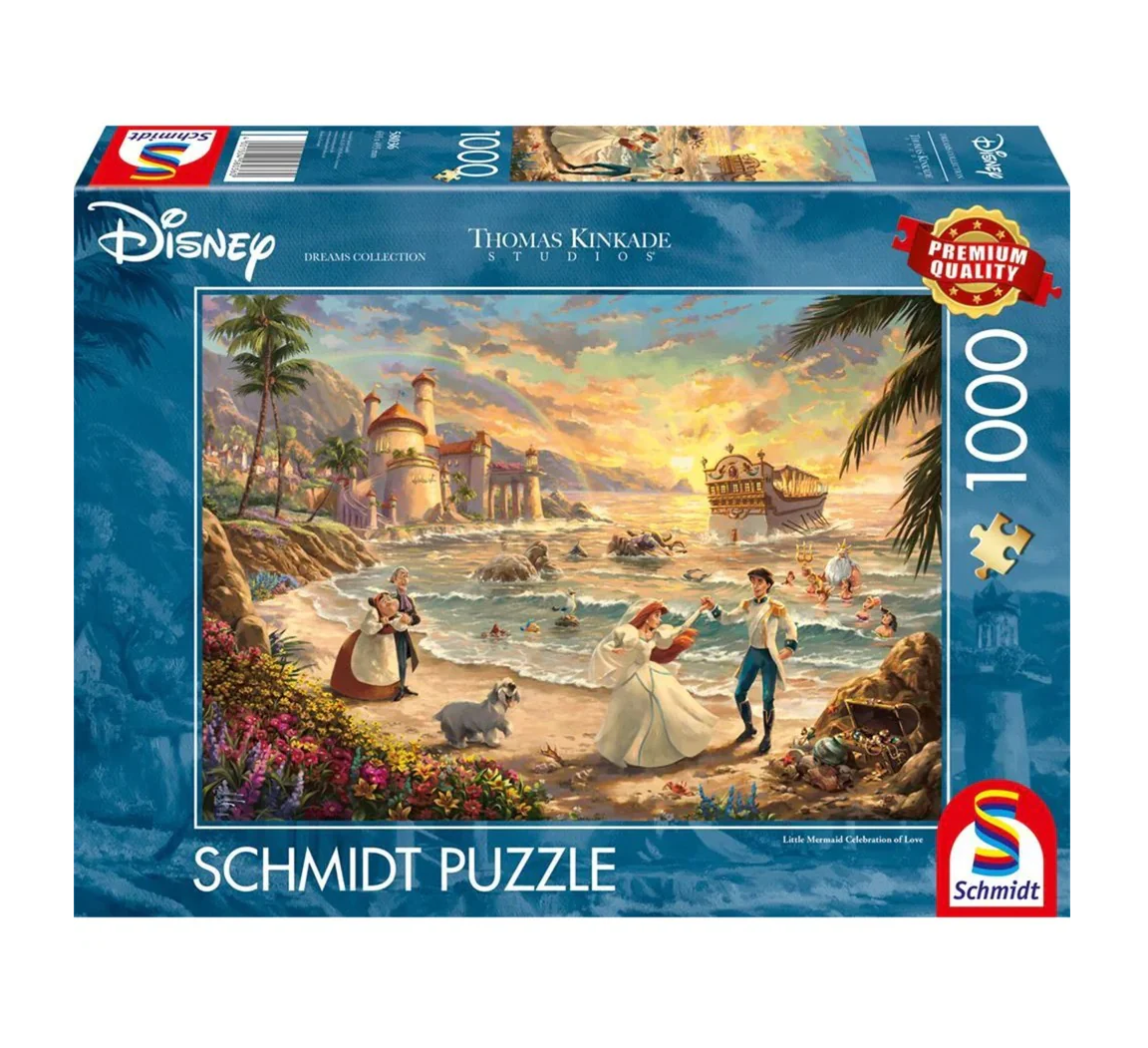 The Little Mermaid Celebration Of Love Kinkade - 1000 brikker