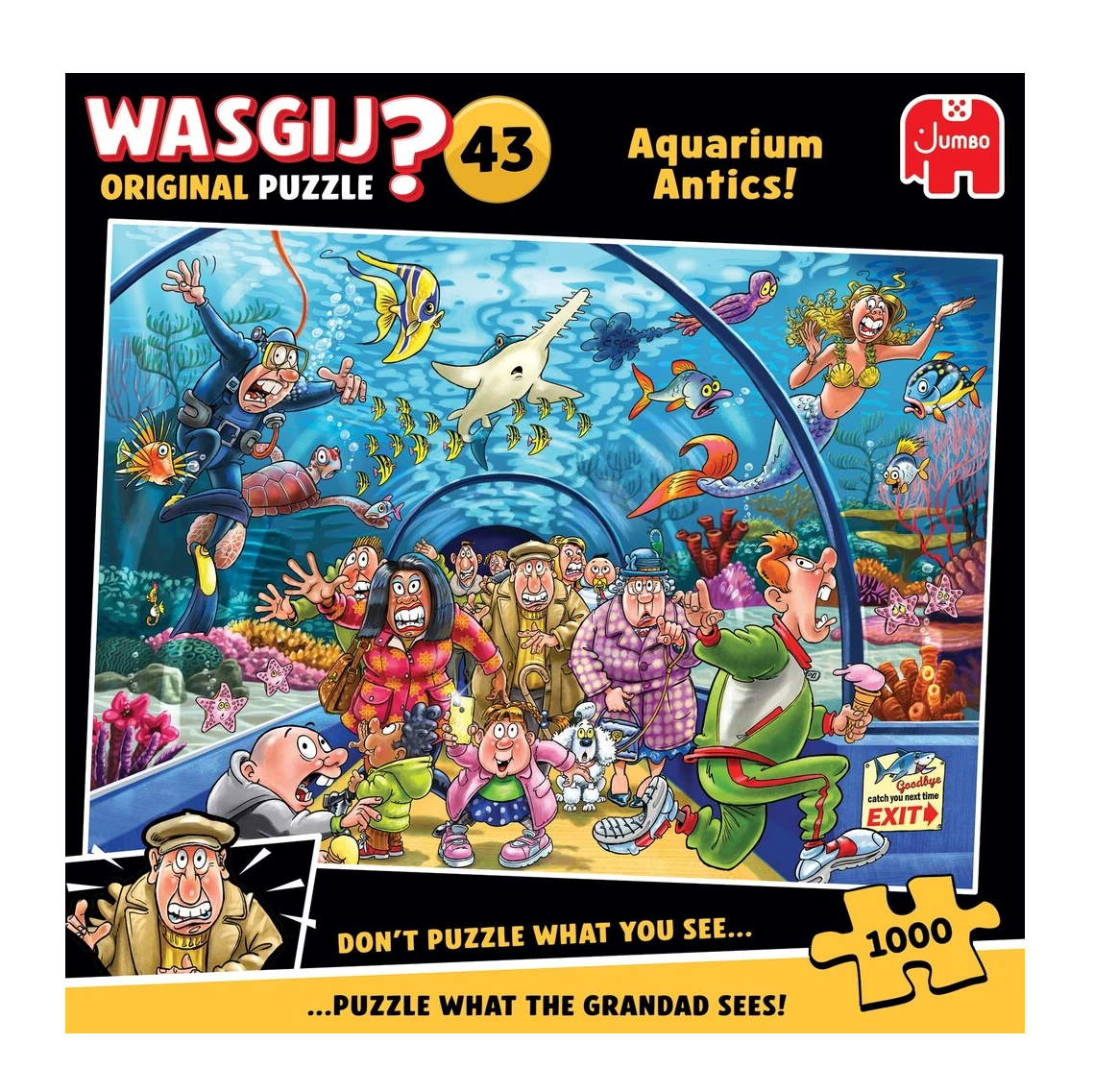 WASGIJ Original 43 Aquarium Antics - 1000 Brikker