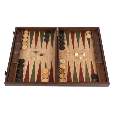 Backgammon Træ Kork Natur Manopoulos 38 x 23cm