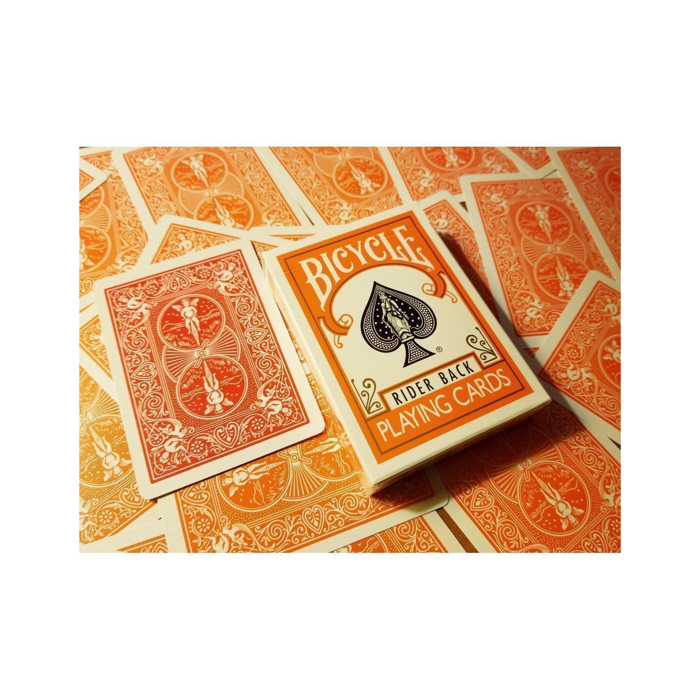 Rider Back Orange spillekort