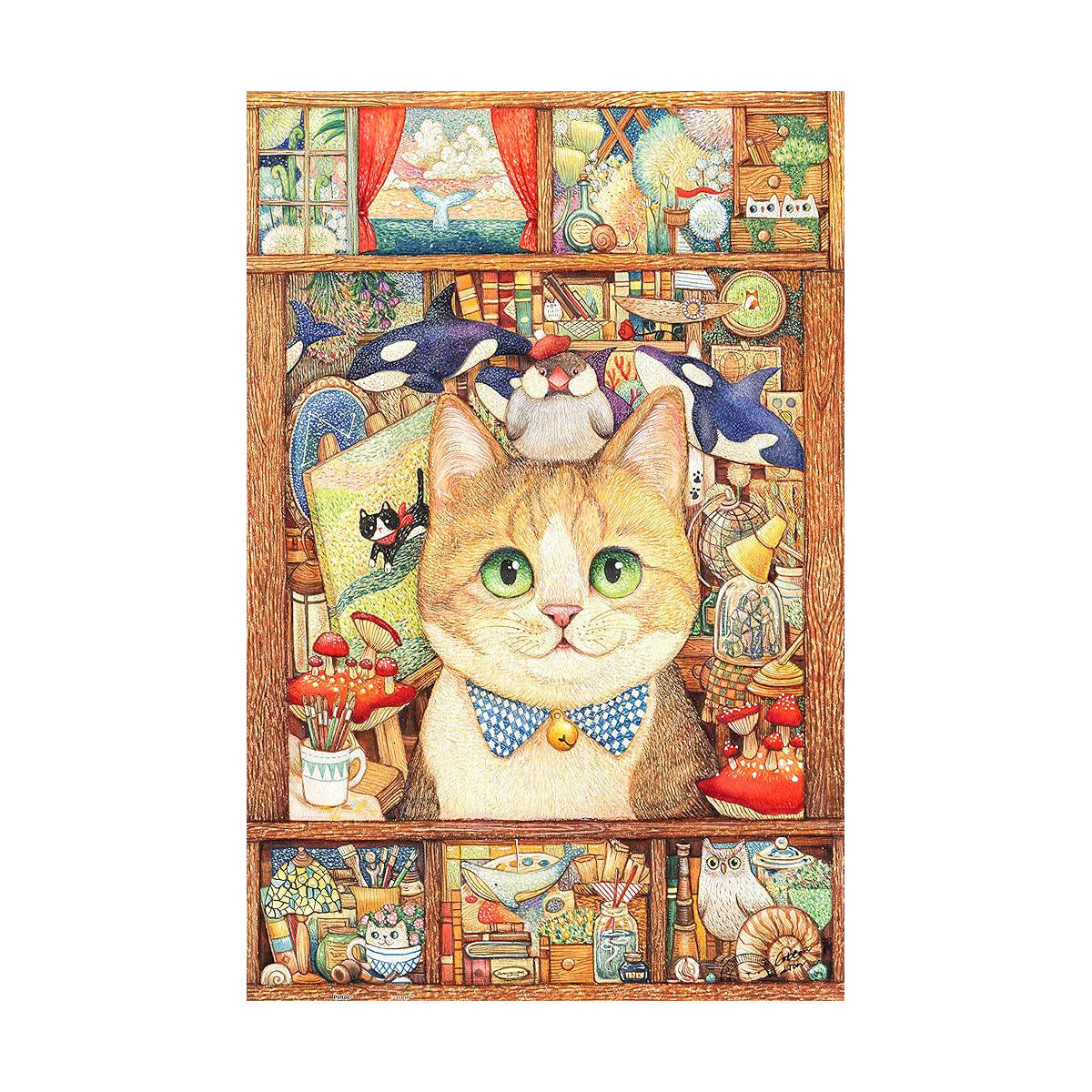 Puslespil Cotton Lion Cat Art Studio 600 brikker