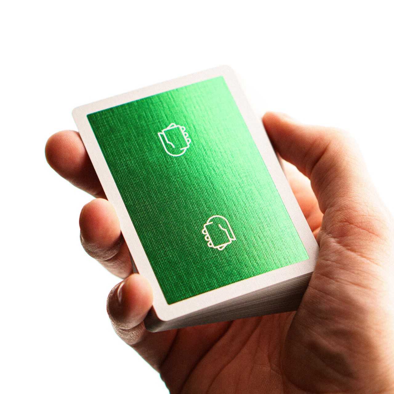 Logo Deck Grøn Dealers Grip spillekort