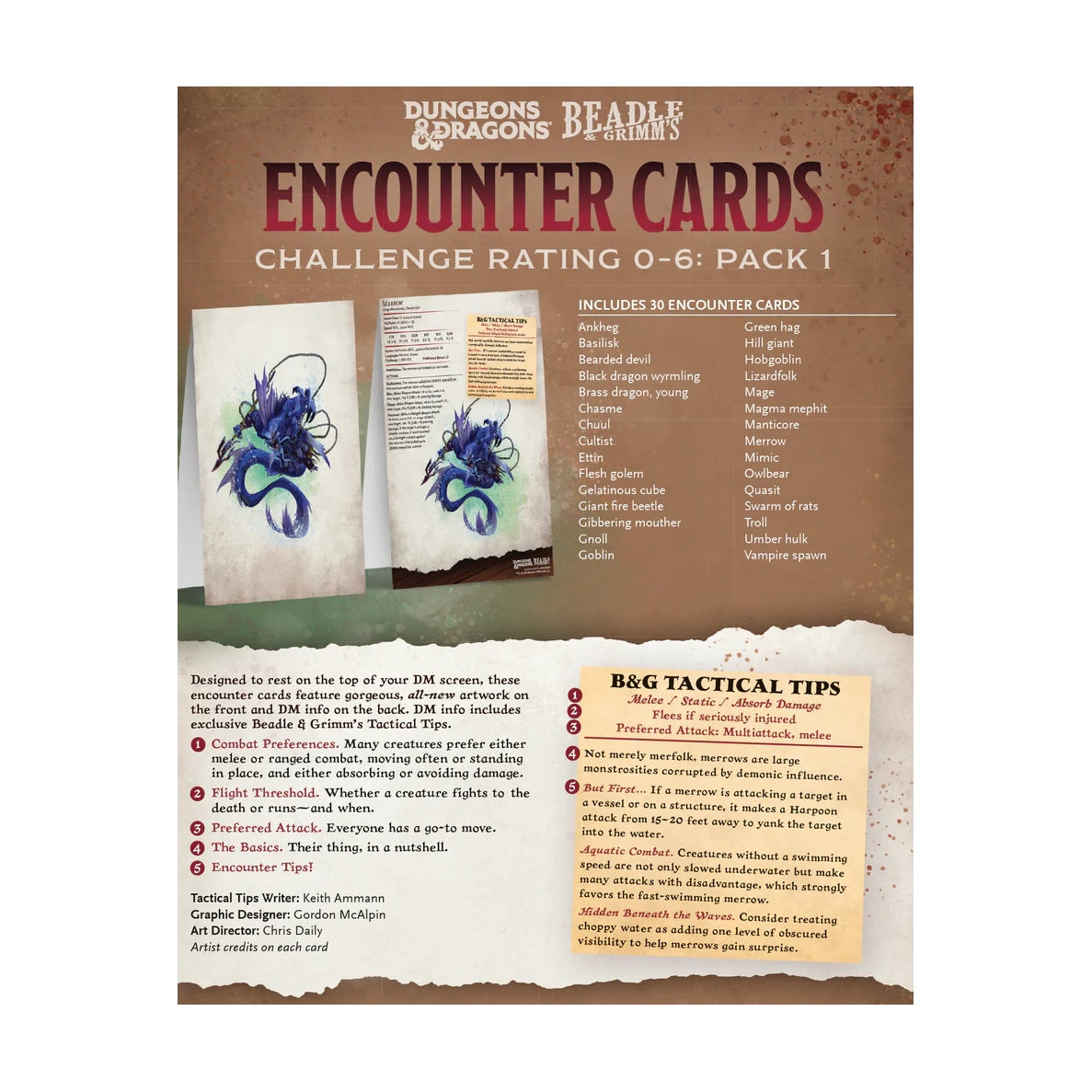 Dungeons And Dragons Encounter Cards Pack 1