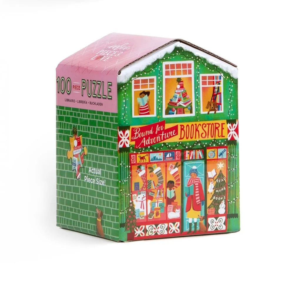 Puslespil Christmas Bookstore 100 brikker