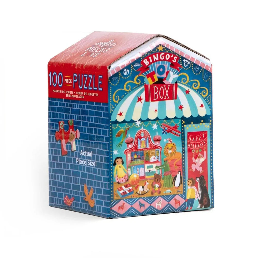 Puslespil Christmas Market Bingos Toy Box - 100 brikker