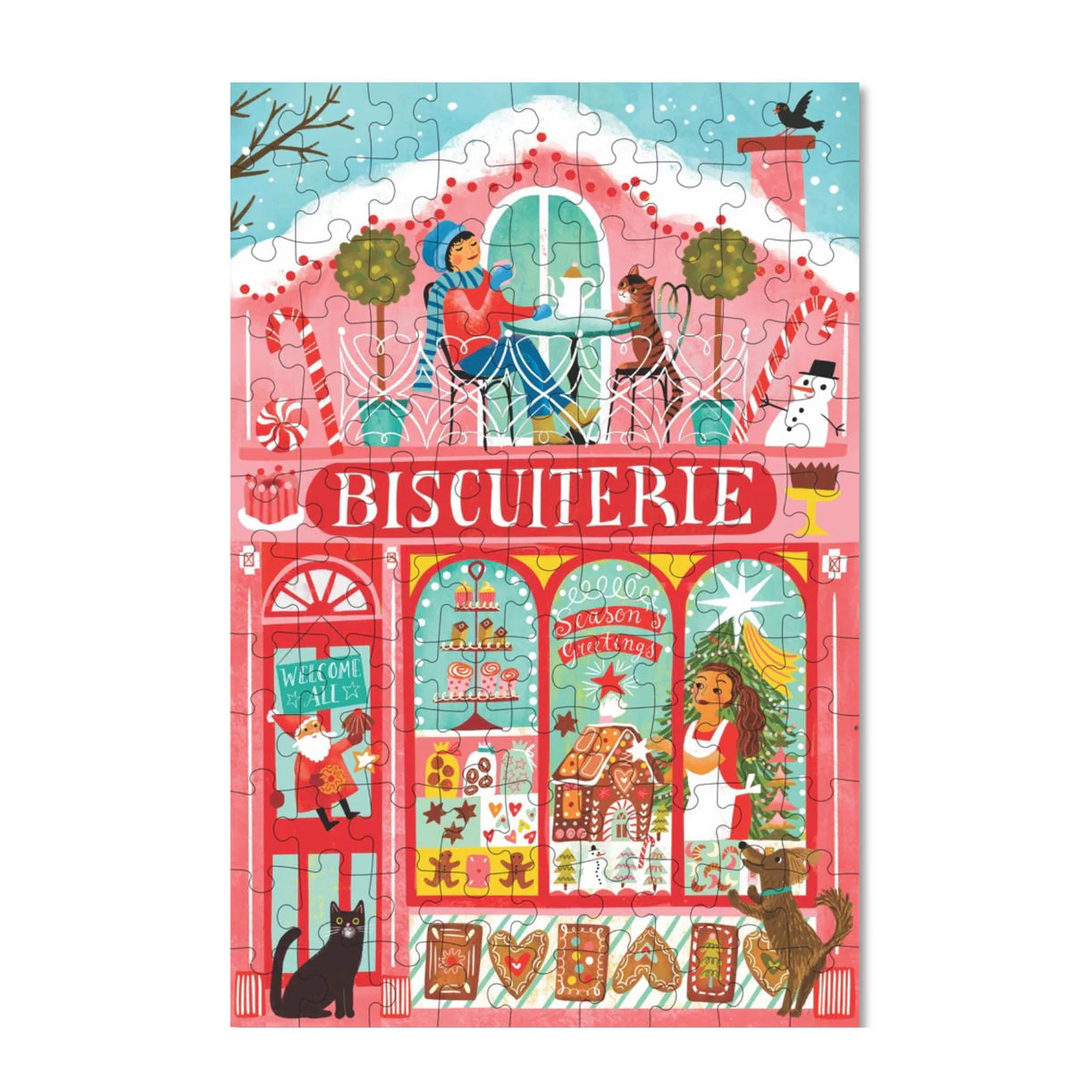Puslespil Christmas Market Biscuiterie - 100 brikker