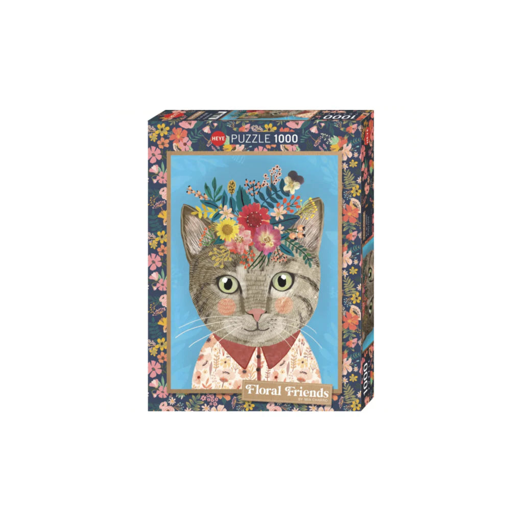 Floral Friends Pretty Feline - 1000 Brikker
