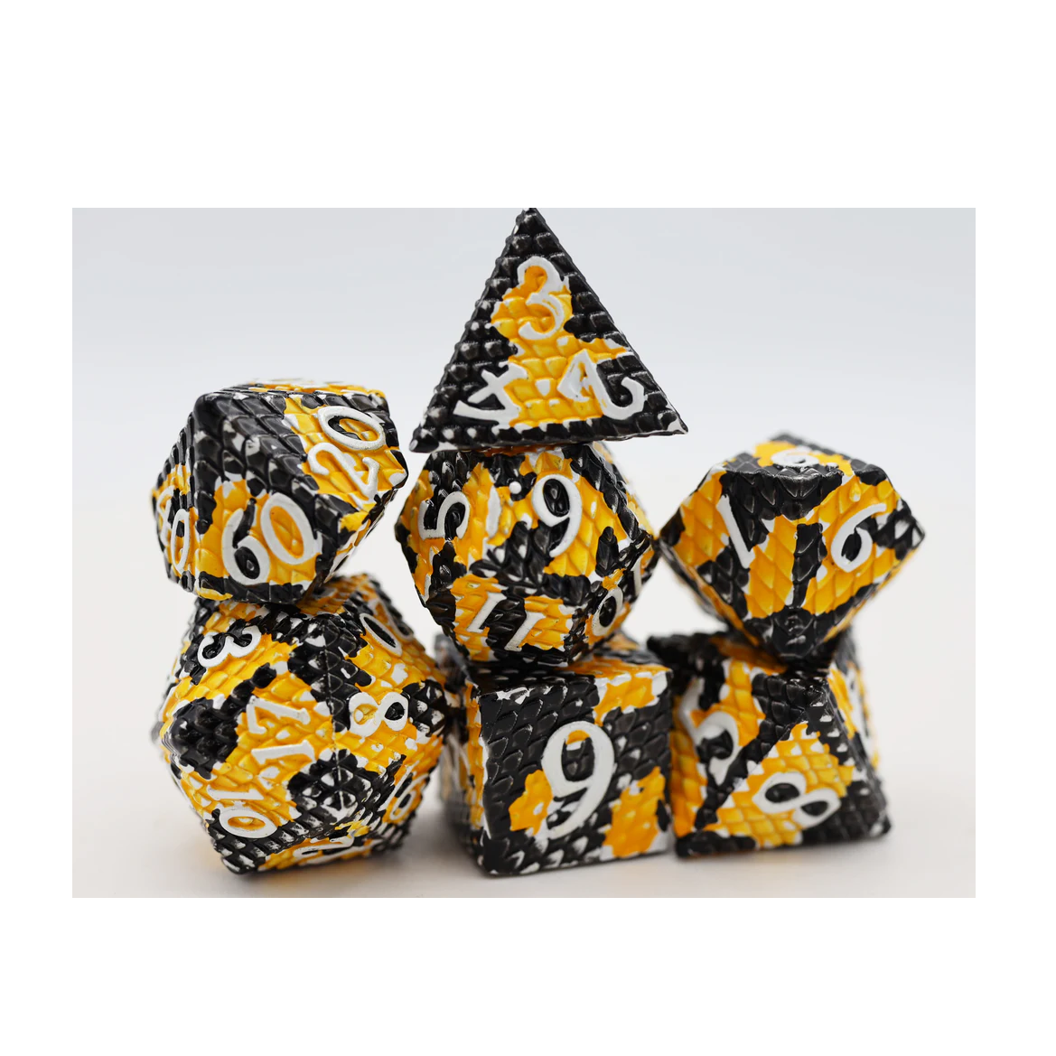 Rollespilsterninger Metal Dragon Scale Bumblebee Gul Sort