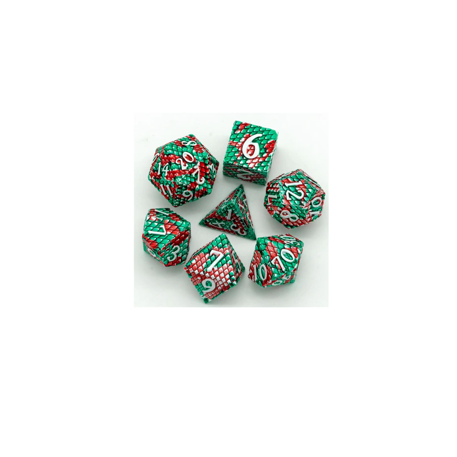 Rollespilsterninger Metal Dragon Scale Pit Viper Grøn Rød