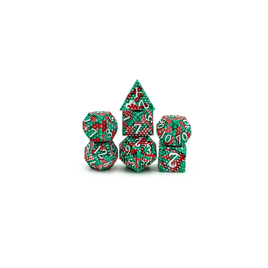 Rollespilsterninger Metal Dragon Scale Pit Viper Grøn Rød