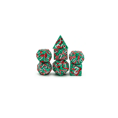 Rollespilsterninger Metal Dragon Scale Pit Viper Grøn Rød