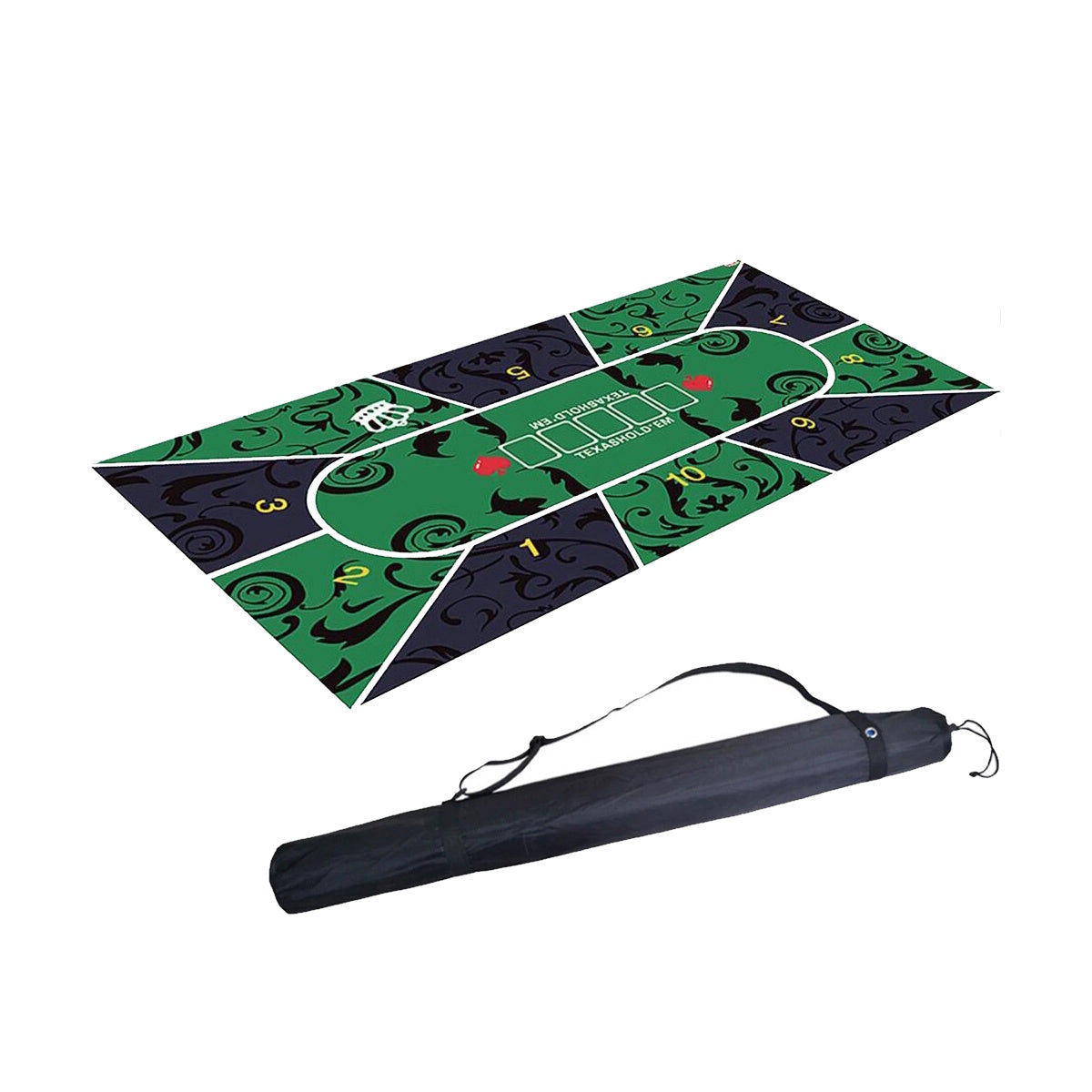 Poker Måtte 180 x 90 CM Grøn