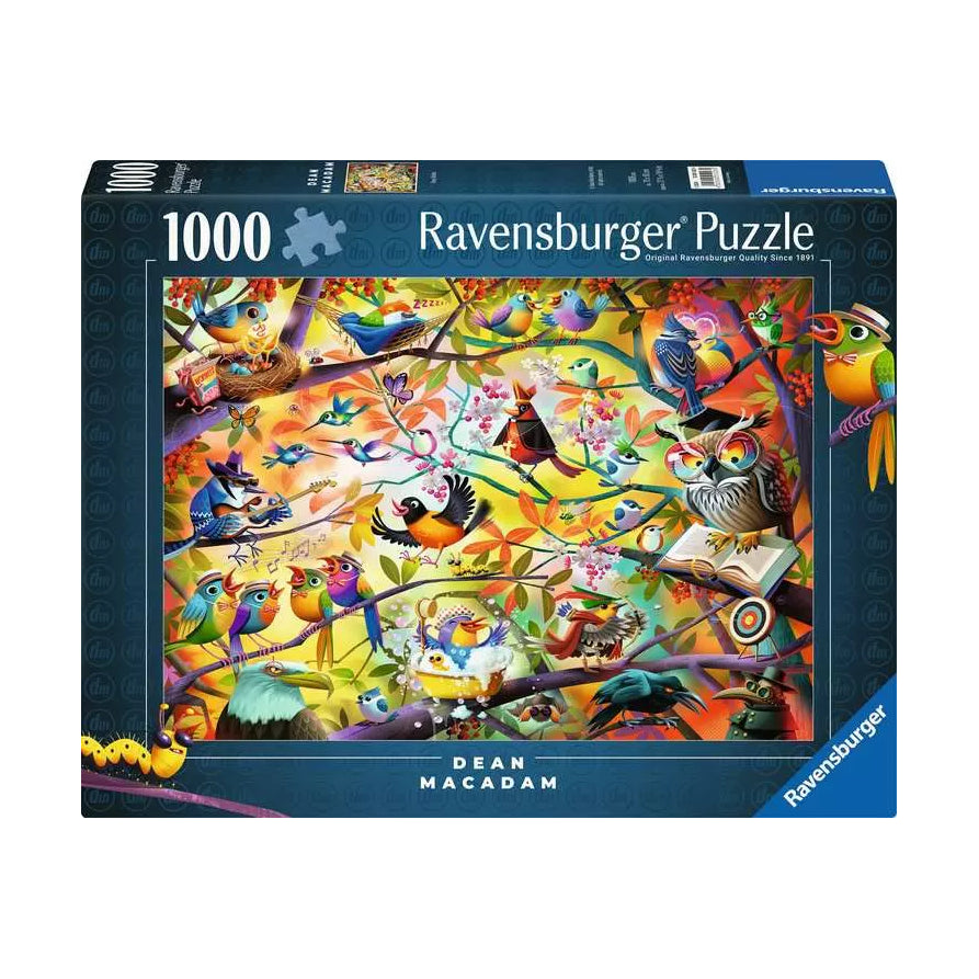 Puslespil Busy  Birds - 1000 brikker