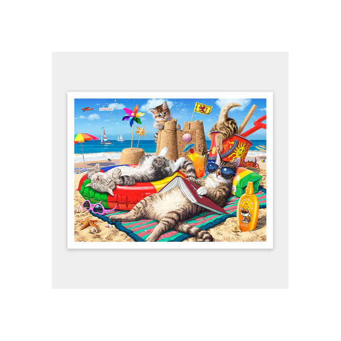 Puslespil Cats On The Beach - 1200 brikker