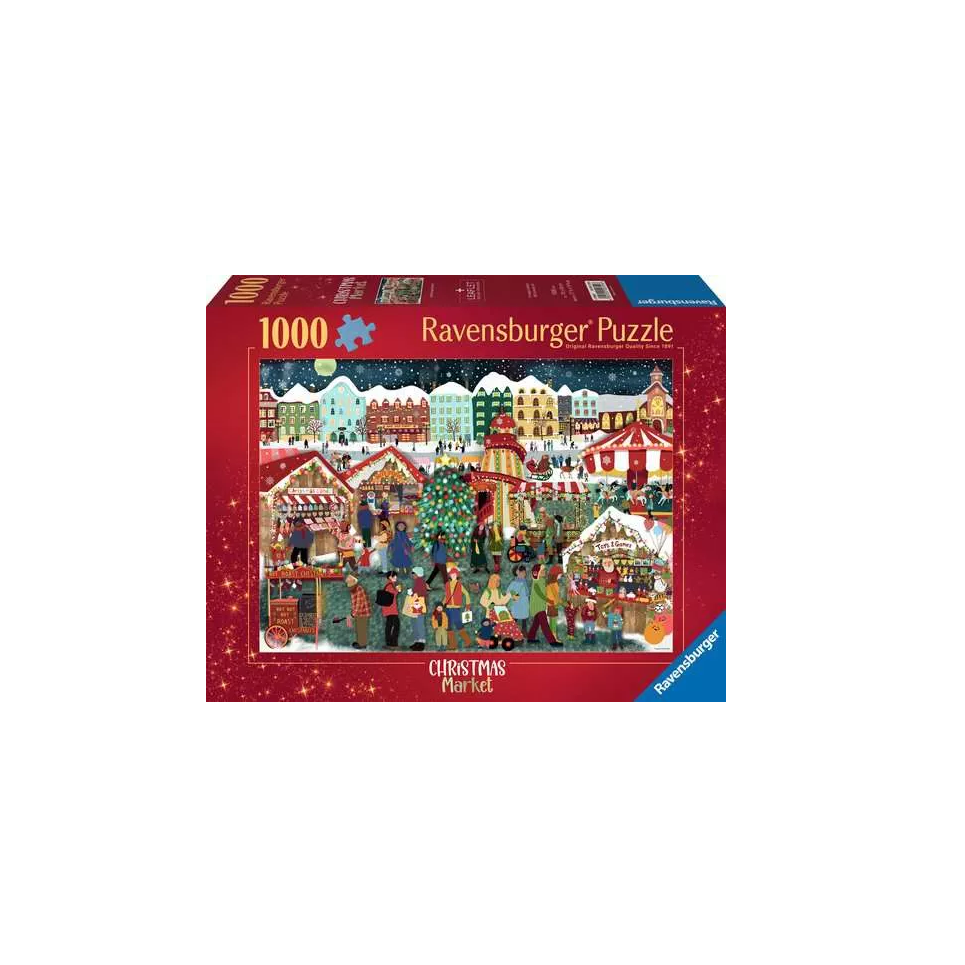 Puslespil Christmas Market - 1000 brikker