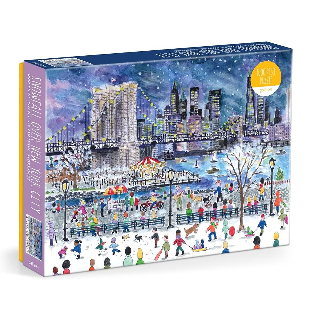 Puslespil Snowfall Over New York City - 1000 brikker