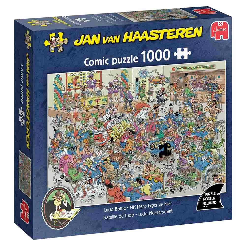 Ludo Battle Jan Van Haasteren - 1000 Brikker