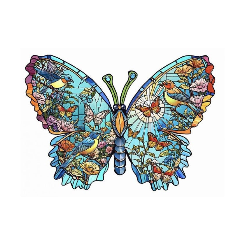 Puslespil Birds, Flowers & Butterflies - 1000 xxl brikker