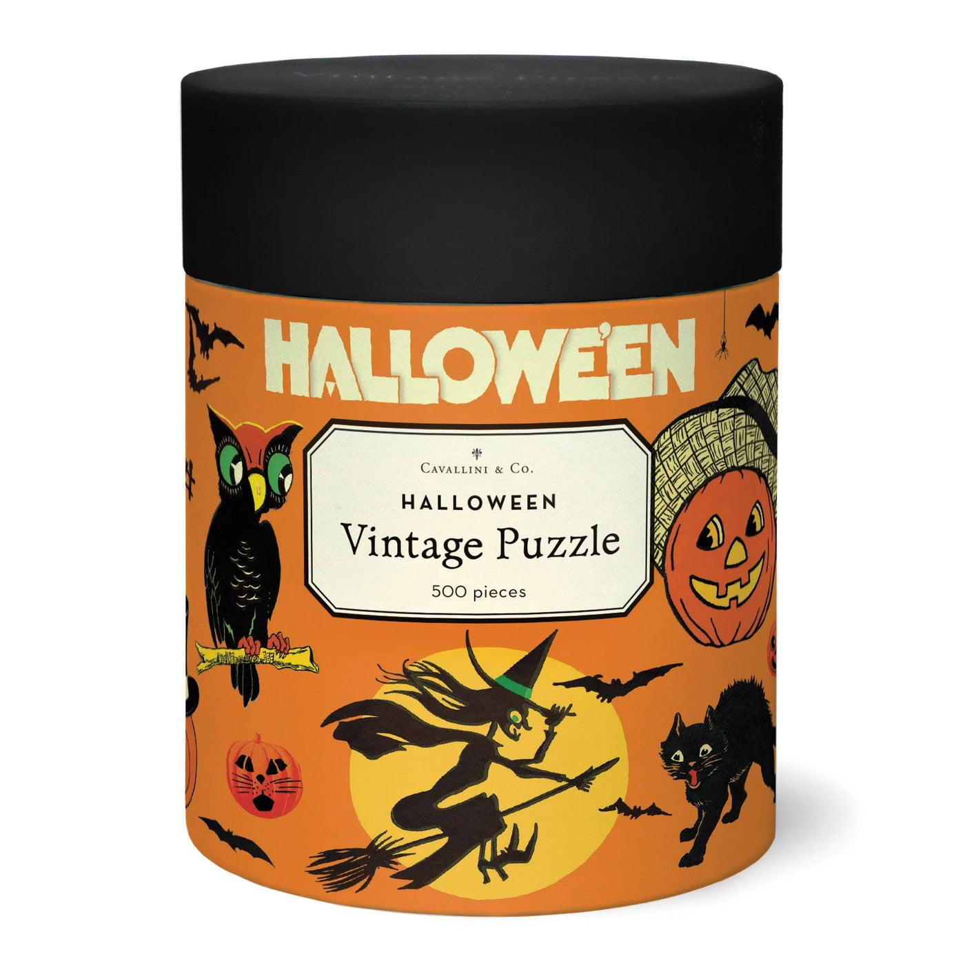 Puslespil Halloween Cavallini - 500 brkker