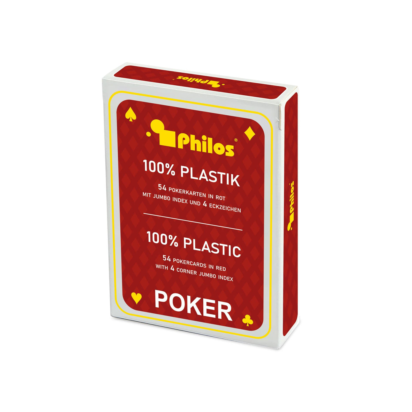 Spillekort Philos Plastik Rød