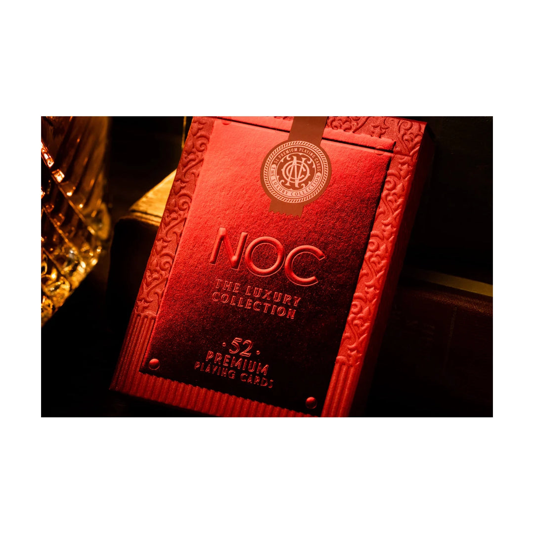 Playing Cards NOC Luxury Ruby Red Foil – Games