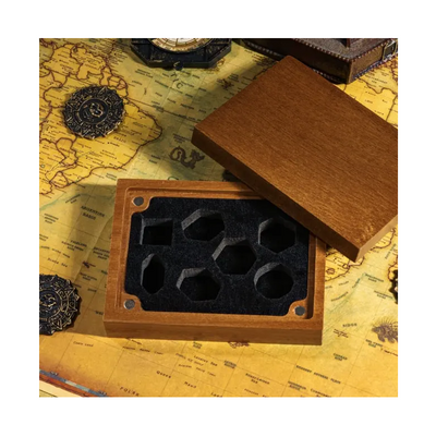 Terningæske Træ Magnetluk til rollespilsterninger