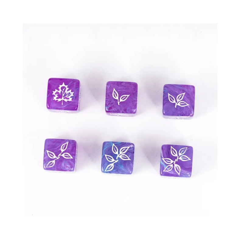Terning Block Blade Lilla Blå Swirl - 16 mm