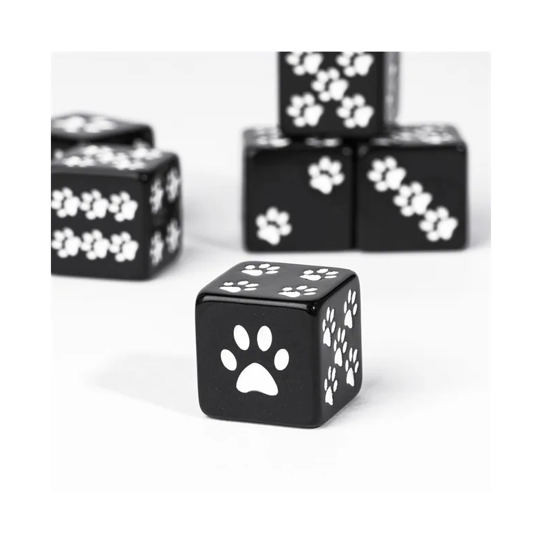 Terning Poter Sort - 16 mm