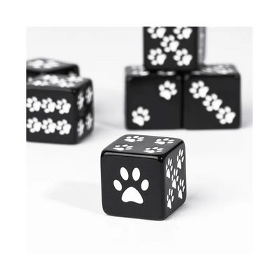 Terning Poter Sort - 16 mm