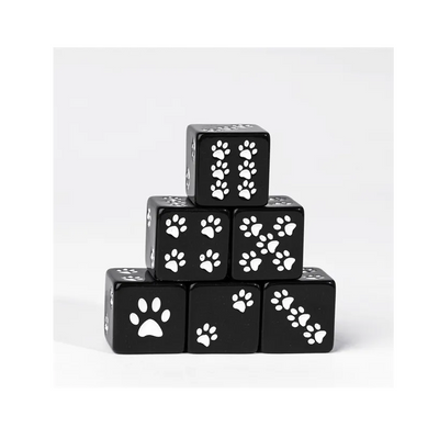 Terning Poter Sort - 16 mm