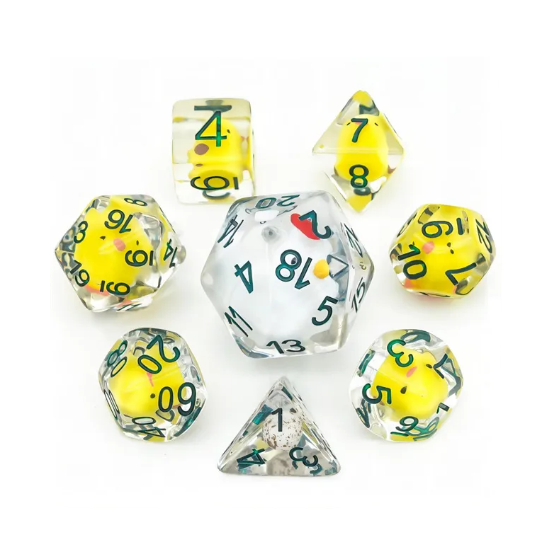 Rollespilsterninger Resin Chicken Med Stor D20