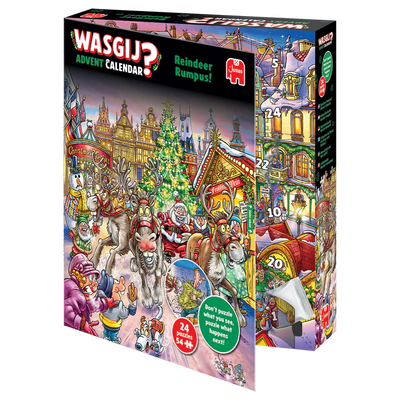 Puslespil  Wasgij Advent Calendar Reindeer Rumpus 24x54 brikker