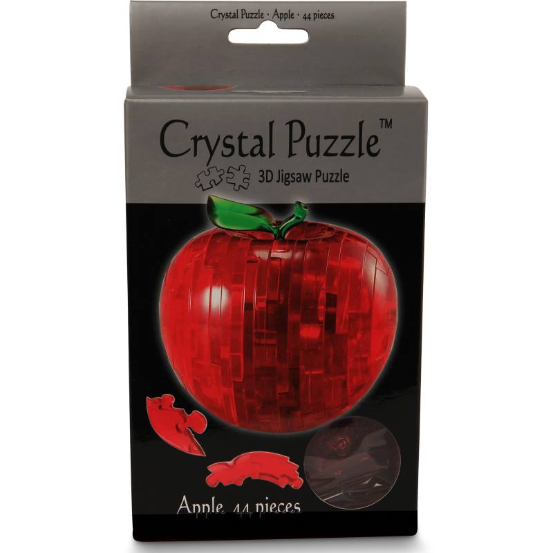 Rødt æble - 3D Crystal