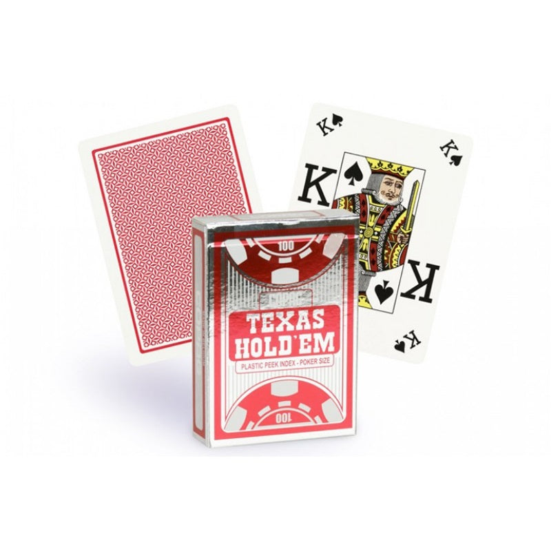 Texas Hold 'Em pokerkort (100% plastik)