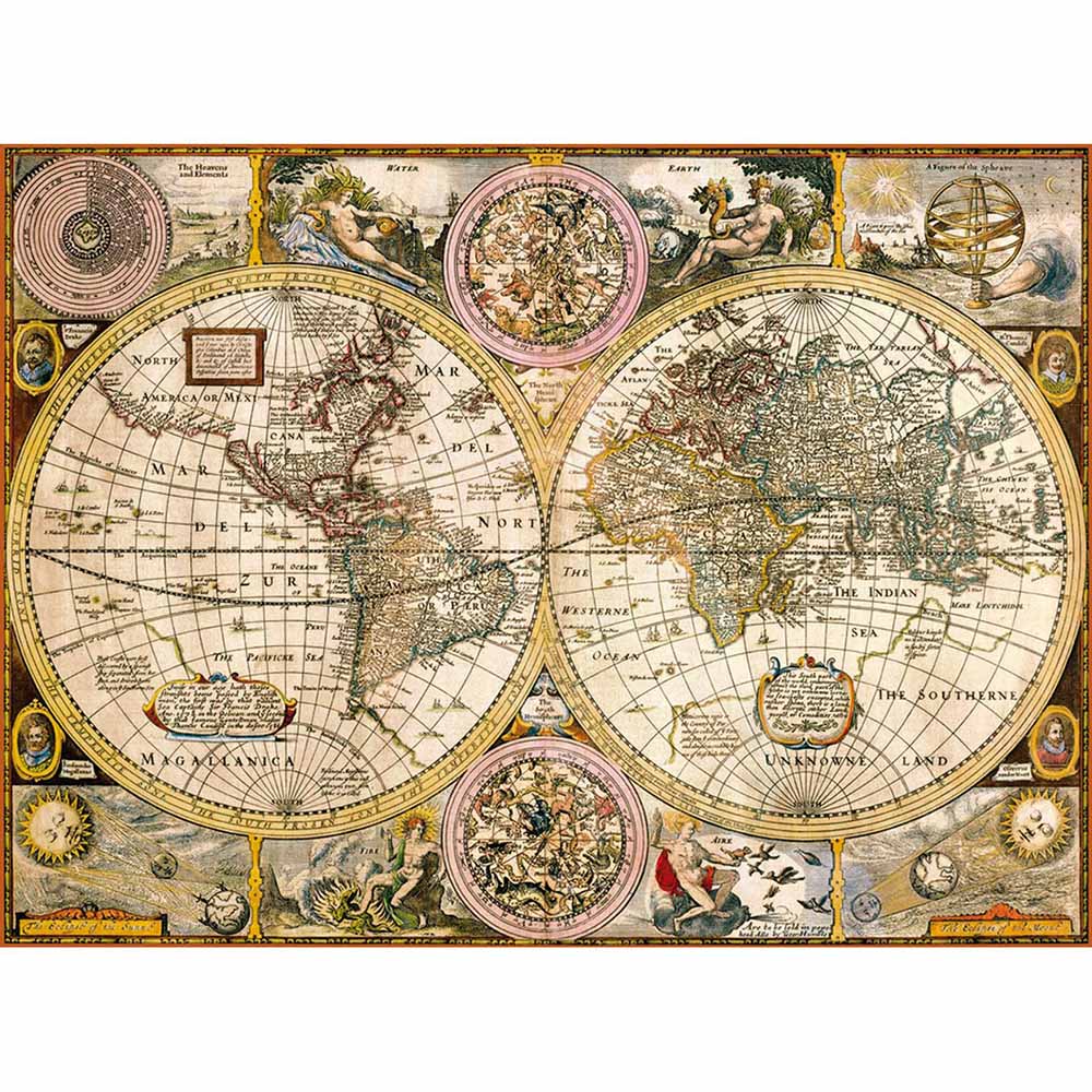 Carte Antique - 3000 Brikker