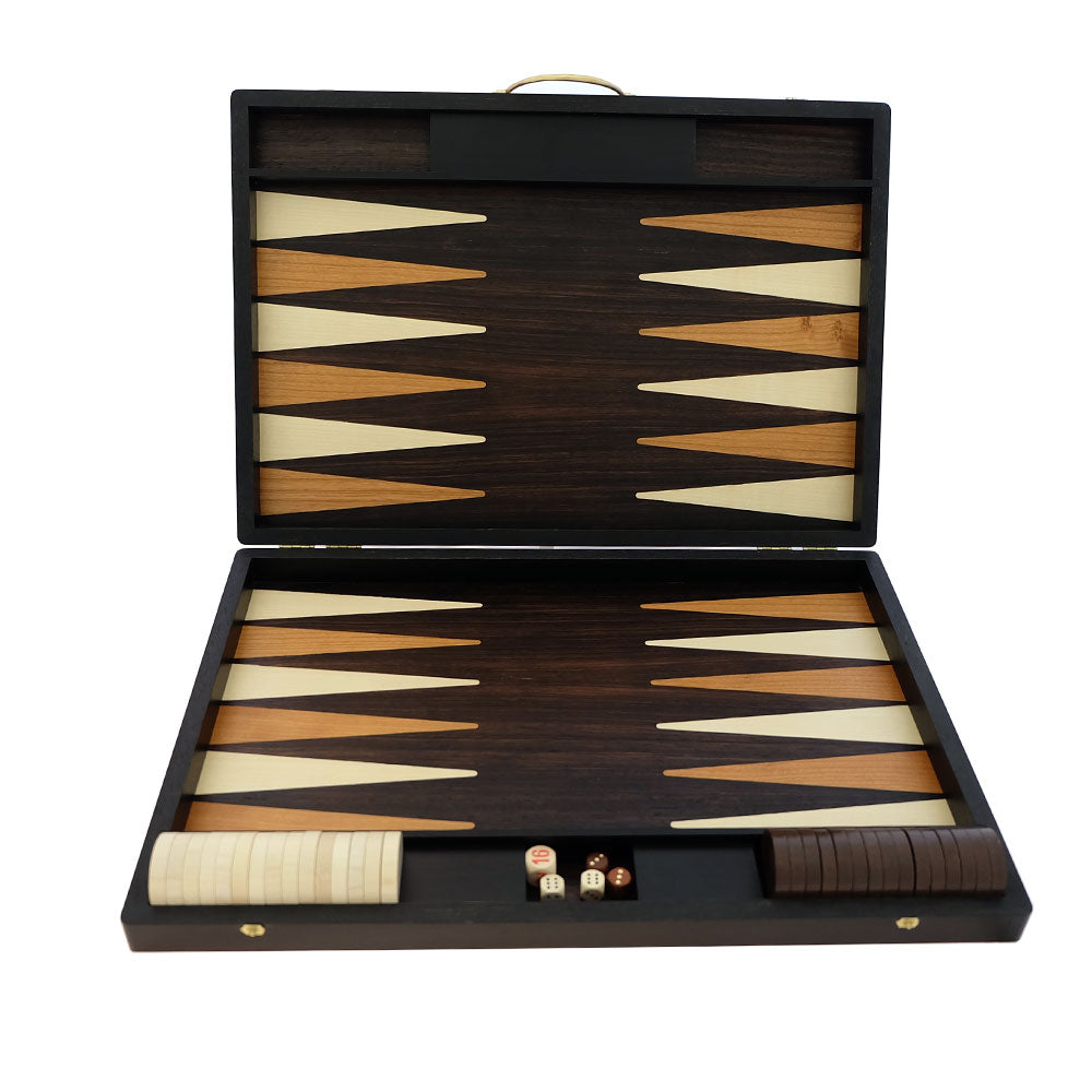 46 cm backgammon i Ibenholt