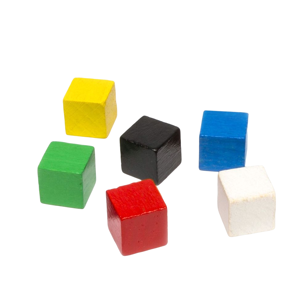 Cubes i træ - 10 mm