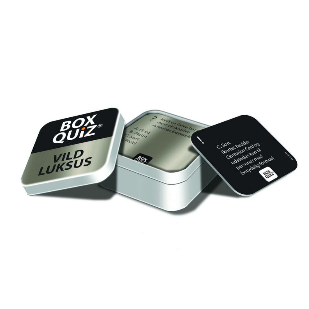 Box Quiz: Vild Luksus