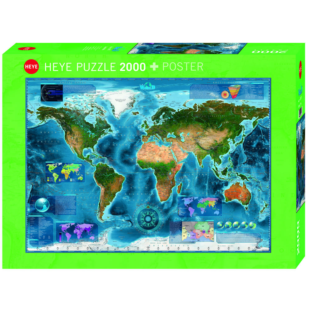 Satellite Map - 2000 brikker