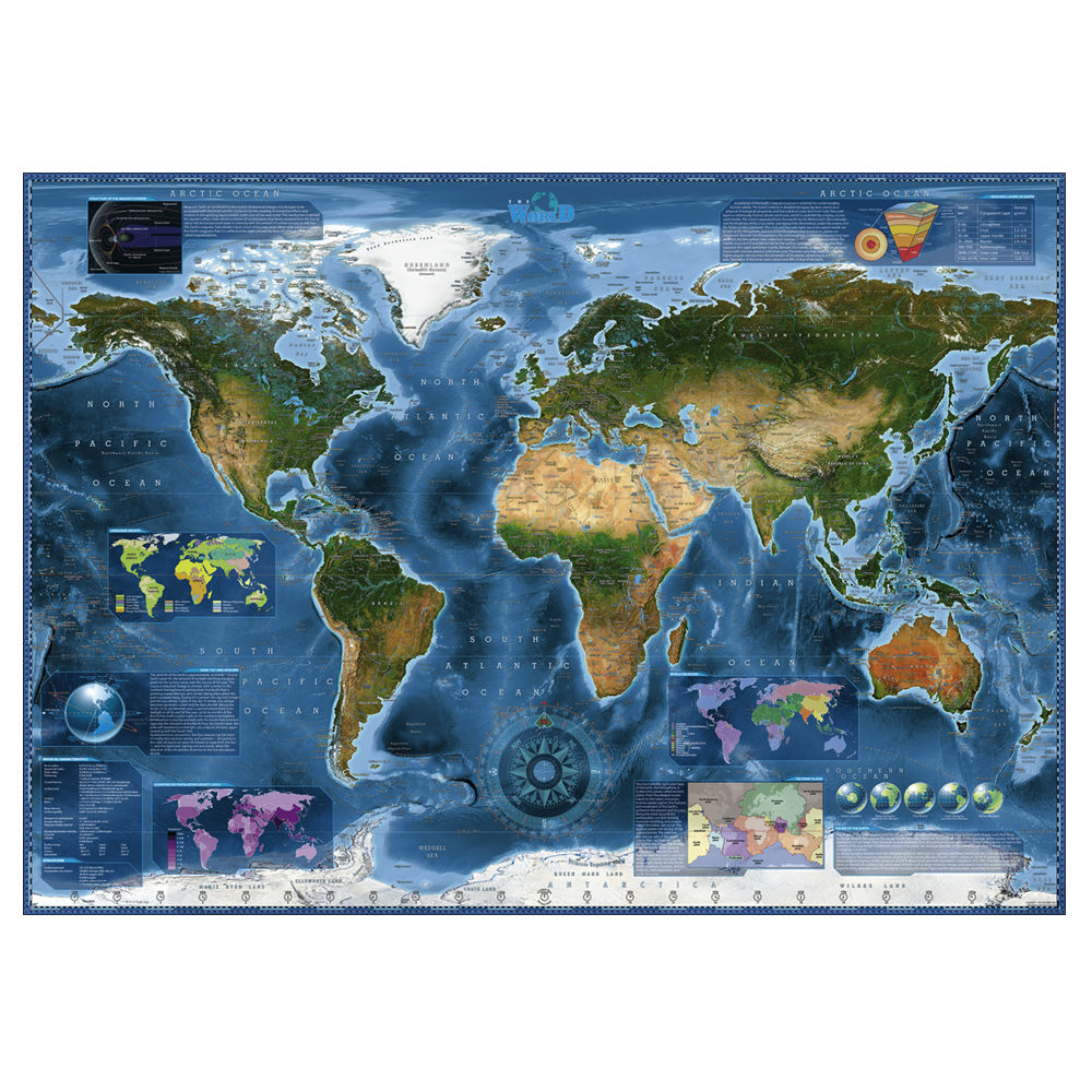 Satellite Map - 2000 brikker
