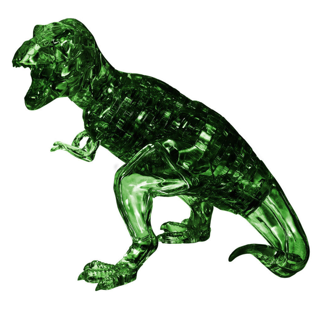Grøn t-rex - 3D Crystal