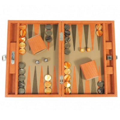 37 cm orange couture backgammon