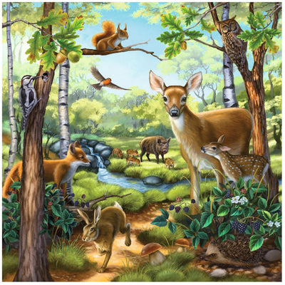 Forest / Zoo / Animals - 3 x 49 brikker