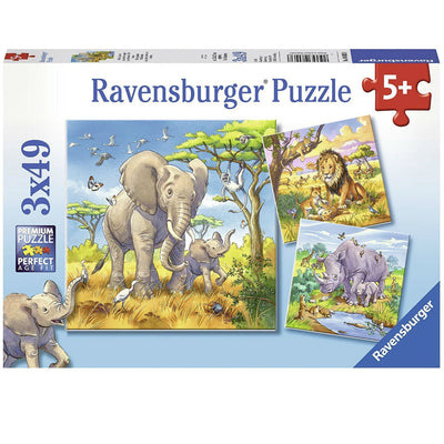 Wild animals - 3 x 49  brikker