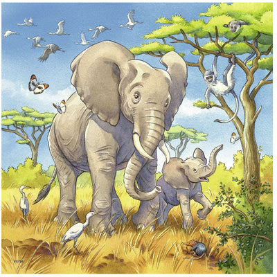 Wild animals - 3 x 49  brikker