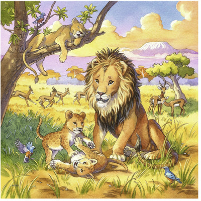 Wild animals - 3 x 49  brikker
