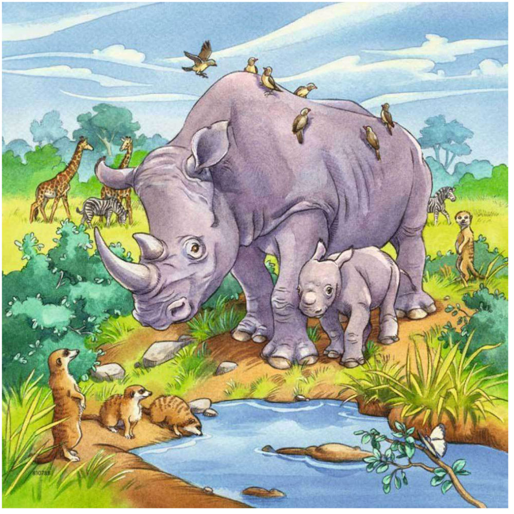 Wild animals - 3 x 49  brikker