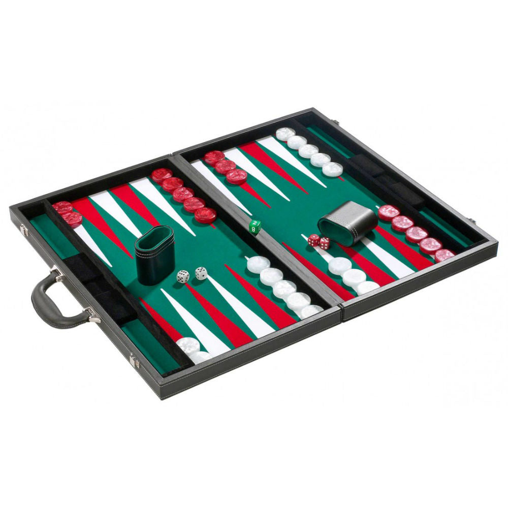54 cm grøn/rød backgammon